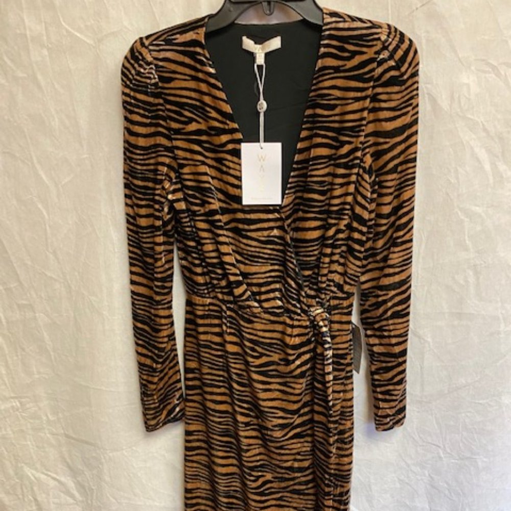 Where Are You From Tiger Print Dress Size XS